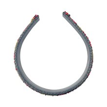 Maasai Bead Leather Headband Red Arrow Top