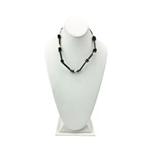 Handmade African Porcupline Quill Red Disks Necklace Display