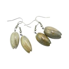 Handmade African Shell Earrings Unique