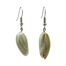 Handmade African Shell Earrings Hanging