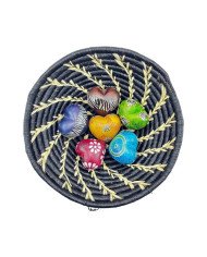 Kisii Soapstone Handcarved African Hearts Set