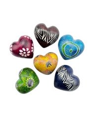 Kisii Soapstone Handcarved Hearts Set
