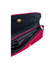 Open Red Jute Clutch Purse