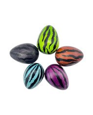 Tiger Stripe Print Kisii Soapstone Easter Eggs