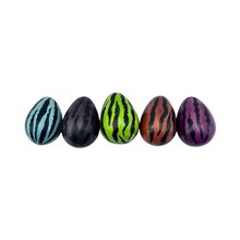 African Kisii Soapstone Easter Eggs Tiger Stripes