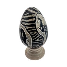 Elephant African Handmade Kisii Soapstone Egg