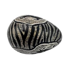 Elephant Striped Kisii Soapstone Egg