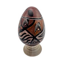 Wildlife Print Handmade Kisii Soapstone Easter Eggs