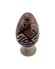Wildlife Print Handmade Kisii Soapstone Easter Eggs