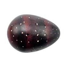 African Handmade Speckled Kisii Soapstone Egg