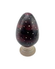 Speckled Handmade African Kisii Soapstone Egg