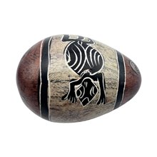 African Lizard Handmade Kisii Soapstone Easter Egg