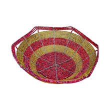 Mzuri Mini Maasai Bead Bowl Pink Gold