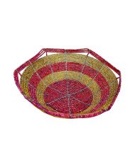 Mzuri Mini Maasai Bead Bowl Pink Gold