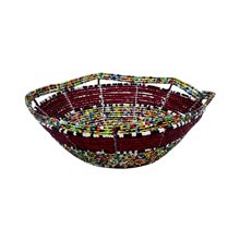 Mzuri Mini Maasai Bead Bowl Multi Red Side