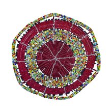 Mzuri Mini Maasai Bead Bowl Multi Red Top