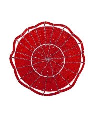 Mzuri Large Maasai Bead Bowl Red Top