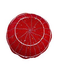 Mzuri Large Maasai Bead Bowl Red Bottom