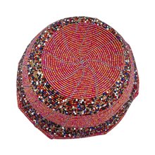 Large Maasai Bead Bowl Pink Multi Bottom