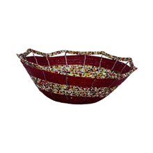 Large Maasai Bead Bowl Multi Red Side