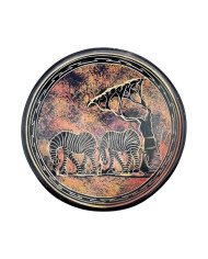 Handmade African Zebra Kisii Soapstone Dish