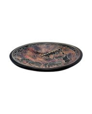 Handmade African Zebra Kisii Soapstone Dish Side