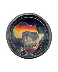 Handmade African Zebra Kisii Soapstone Mini Dish