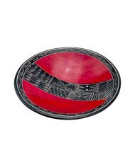 Red Handmade African Kisii Soapstone Geo Dish