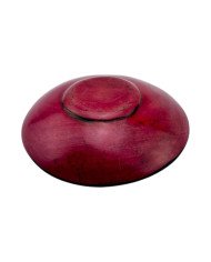 Red Handmade African Kisii Soapstone Geo Dish Bottom