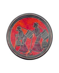 Handmade African Village Women Red Kisii Soapstone Dish