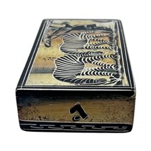 African Zebra Kisii Soapstone Box
