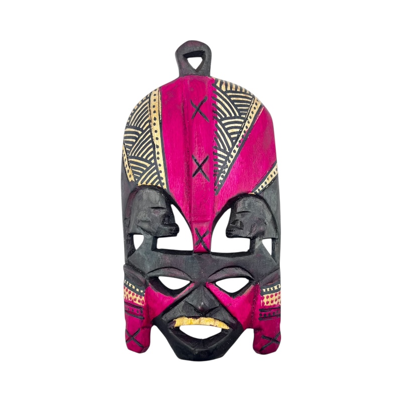 Tribal Hand Carved Wood Mask