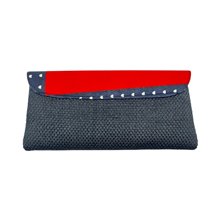 African Handmade Clutch Purse Back