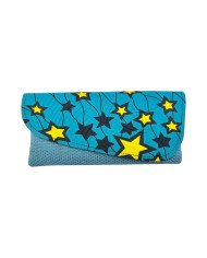 African Handmade Clutch Purse Turquoise
