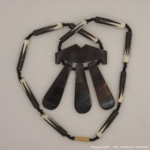 Cow Bone Batik Pendant Necklace