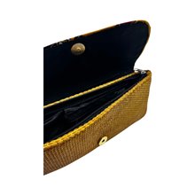 African Handmade Clutch Purse Yellow
