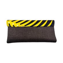 African Handmade Clutch Purse Brown Back