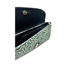 African Handmade Kitenge Clutch Purse Open
