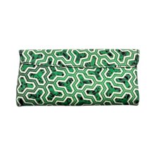 African Handmade Kitenge Clutch Purse Assymetric Back