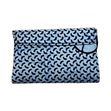 African Handmade Kitenge Clutch Purse Patterned Back
