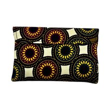 Small African Handmade Kitenge Clutch Purse Back