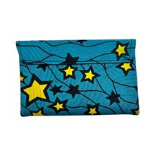 Kitenge Clutch Purse - Small Stars Back