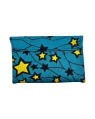Kitenge Clutch Purse - Small Stars Back