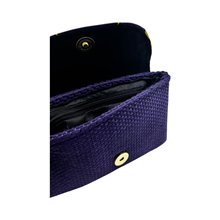 Small Handmade African Kitenge Clutch Purse Purple