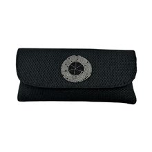 African Handmade Maasai Bead Jute Purse Black