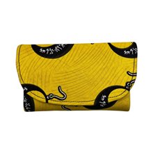 Small African Handmade Kitenge Fabric Clutch Earrings