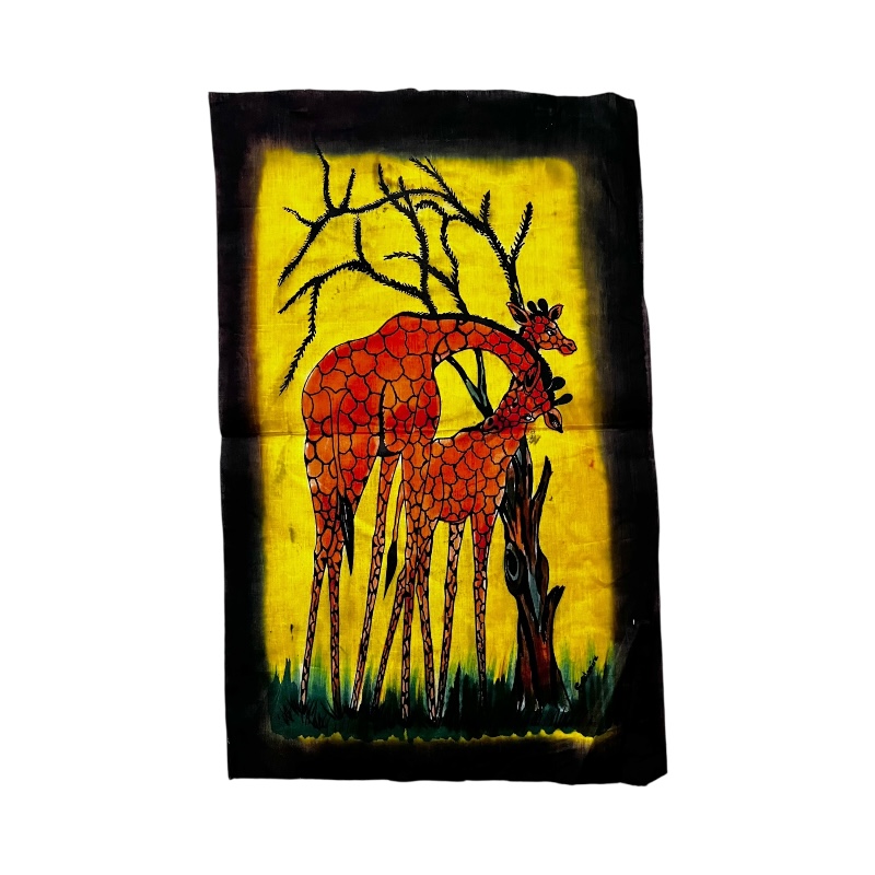 Giraffe Handmade African Batik Art