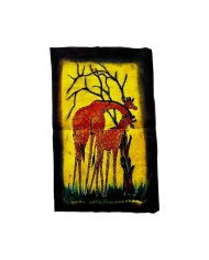 Giraffe Handmade African Batik Art