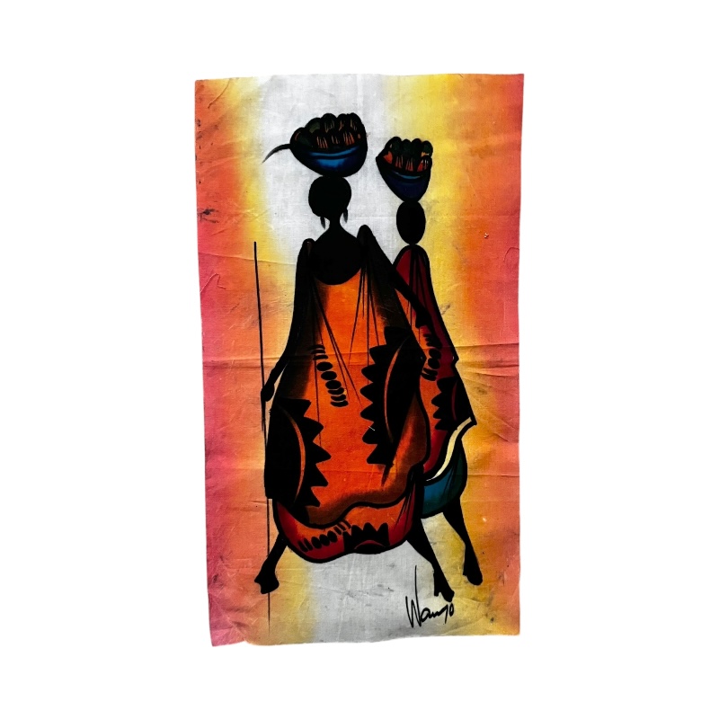 African Women Batik Wall Art