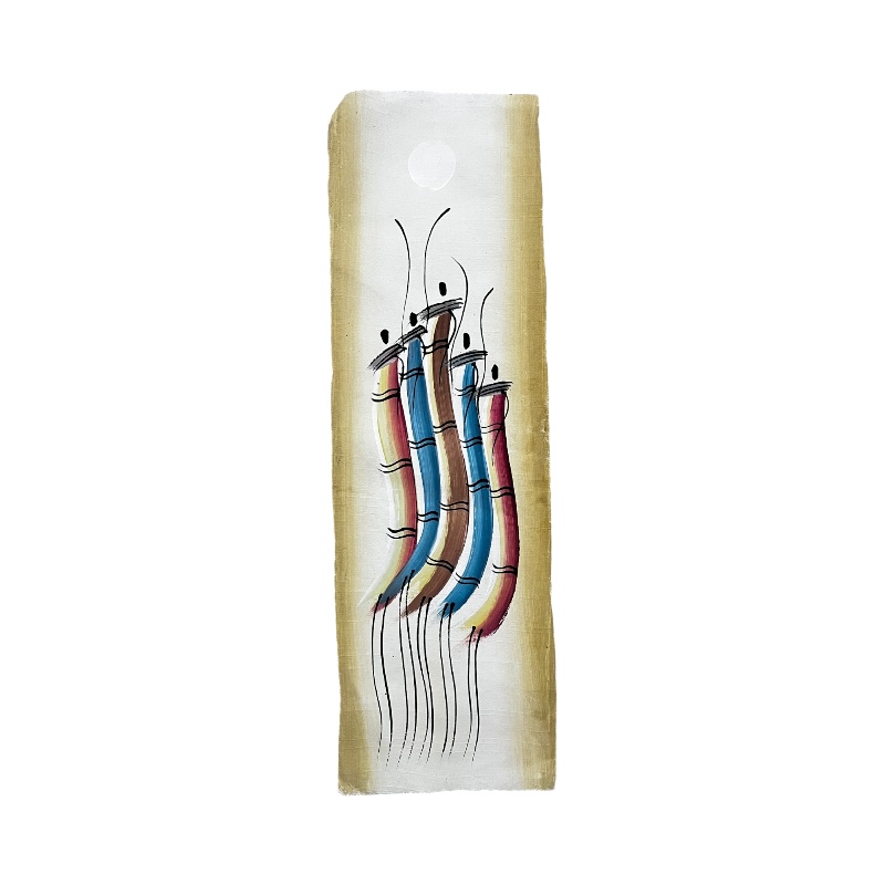 Yellow Hand Painted Maasai Art